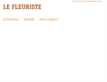 Tablet Screenshot of lefleuriste.ch