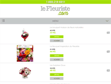 Tablet Screenshot of lefleuriste.com